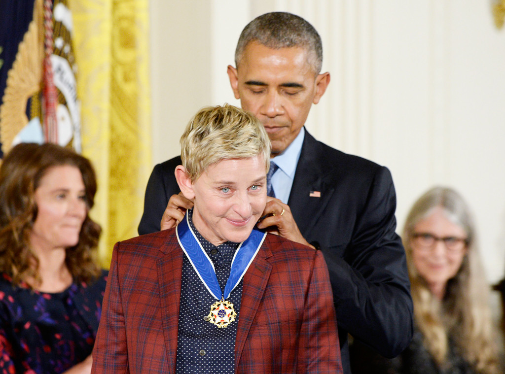 Celebs With Obama, President Barack Obama, Ellen Degeneres Celebs With Obama, President Barack Obama, Ellen Degeneres